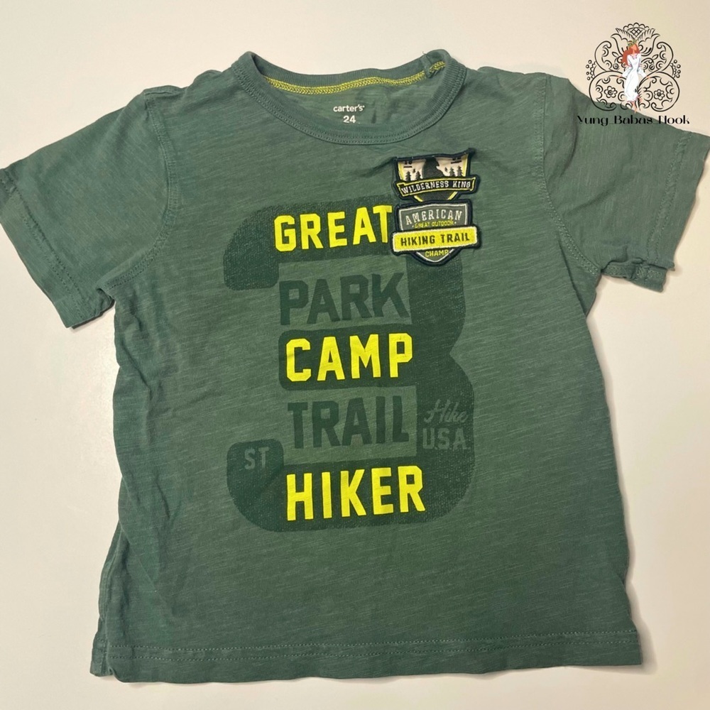 Carter’s 24 Months Green Adventure Green Tshirt PRELOVED